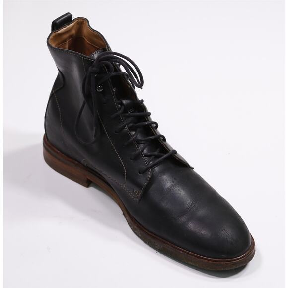 Clarks Mens Black Combat Ankle Boots 12 M - Picture 7 of 10